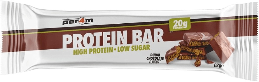 Per4m Protein Bar Low Sugar 62 g - Dubai chocolate