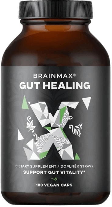 BrainMax Gut Healing Střeva a trávení 180 rostlinných kapslí