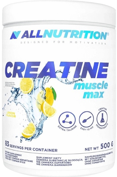 AllNutrition Creatine Muscle Max, Kreatin Monohydrát, 500 g Příchuť: Citrón