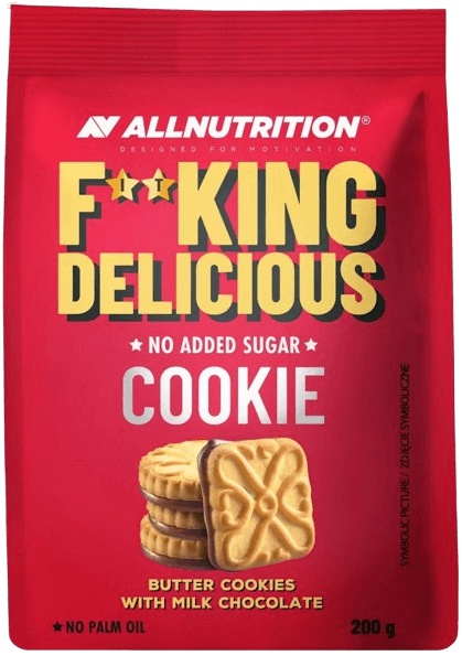 AllNutrition F**king Delicious Cookie 200 g - Butter Cookies With Milk Chocolate