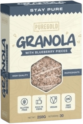 PureGold Granola 250 g - borůvka