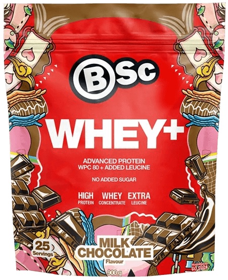 BSC Nutrition Whey+ 900 g - mléčná čokoláda