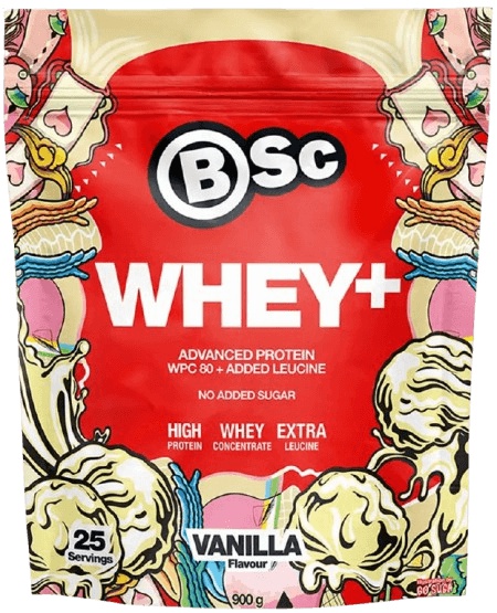 BSC Nutrition Whey+ 900 g - vanilka