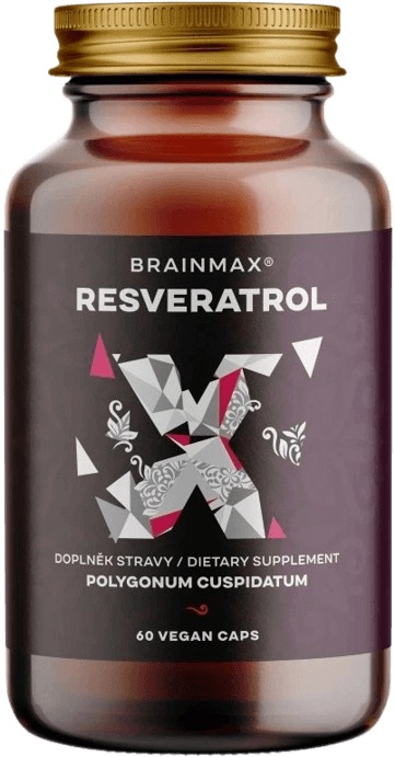 BrainMax Trans-Resveratrol 500 mg, 60 rostlinných kapslí