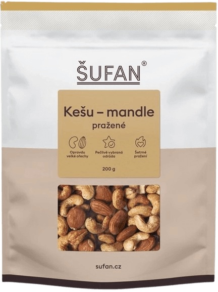 Šufan Ořechy 200 g - kešu/ mandle pražené