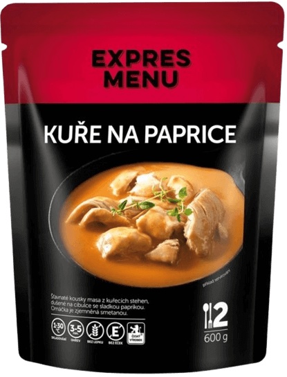 Kuře na paprice EXPRES MENU (2 porce)