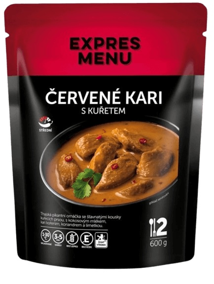 Expres menu Červené kari s kuřetem EXPRESS MENU (2 porce)