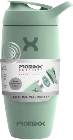 PROMiXX Pursuit Insulated Stainless Steel šejkr 550 ml - seagrass green