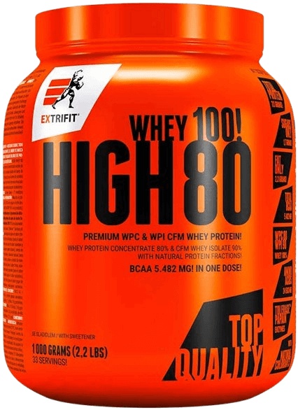 Extrifit High Whey Protein 80 1000 g Příchuť: Lískový oříšek