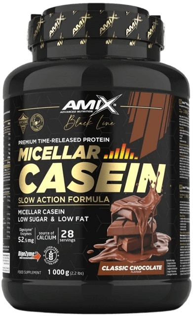 Amix Black Line Micellar Casein 1000 g - raspberry cream kiss