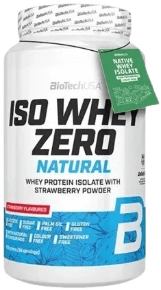 BiotechUSA Iso Whey Zero Natural 908 g - vanilka/ skořice