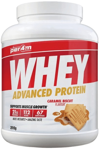 Per4m Whey Protein 2010 g - karamelová sušenka