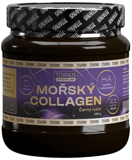 Titánus Mořský Collagen 250 g - černý rybíz