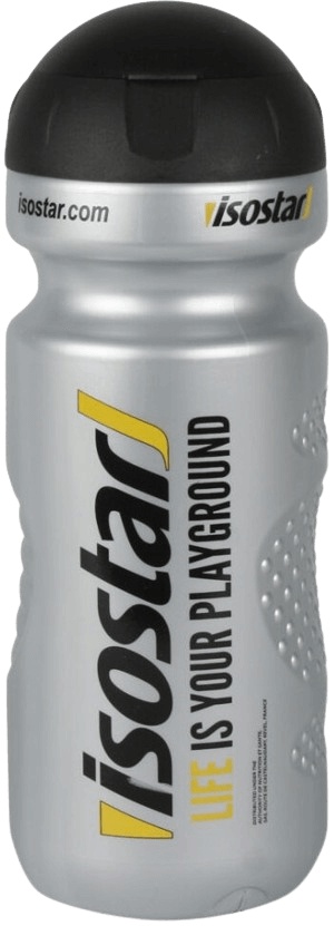 Isostar Láhev Bidon 650 ml - stříbrná (odklápěcí)
