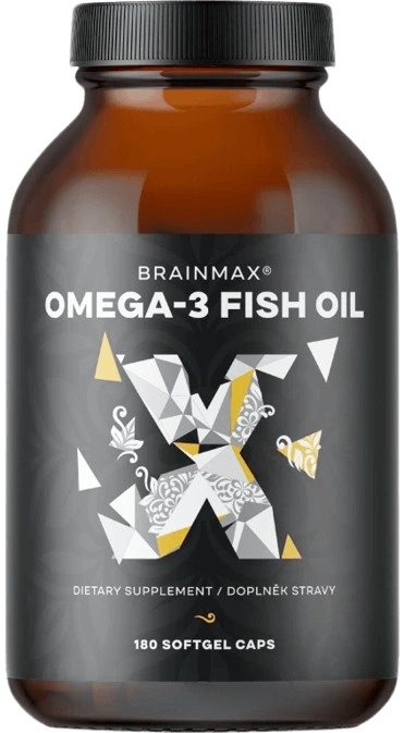 BrainMax Omega-3 Fish Oil Obsah: 180 kapslí