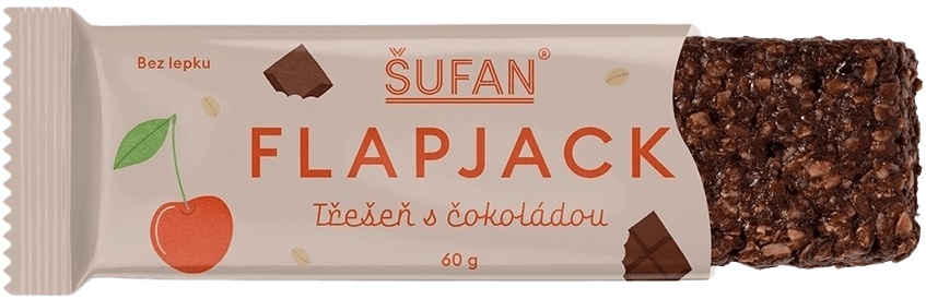 Šufan Flapjack 60 g - třešeň/ čokoláda