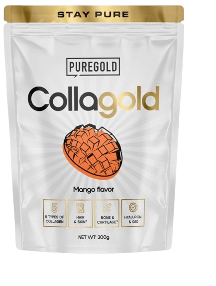 PureGold Collagold + kys. hyaluronová 300 g - mango