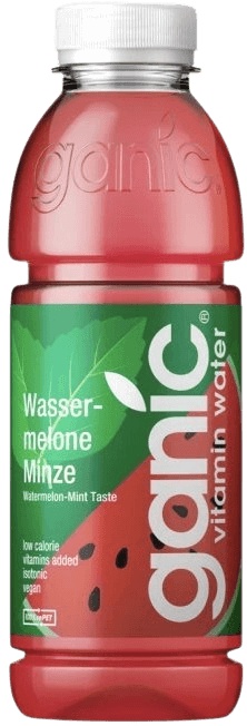 Ganic Vitamínová voda 500 ml - meloun/ máta