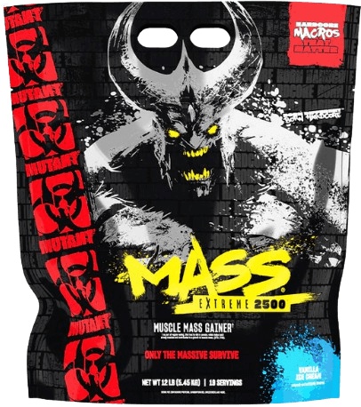 PVL Mutant Mass EXTREME 2500, 5450 g Příchuť: Sušenky se smetanou