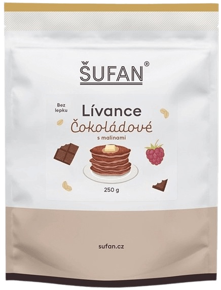 Šufan Lívance 250 g - čokoláda/ malina