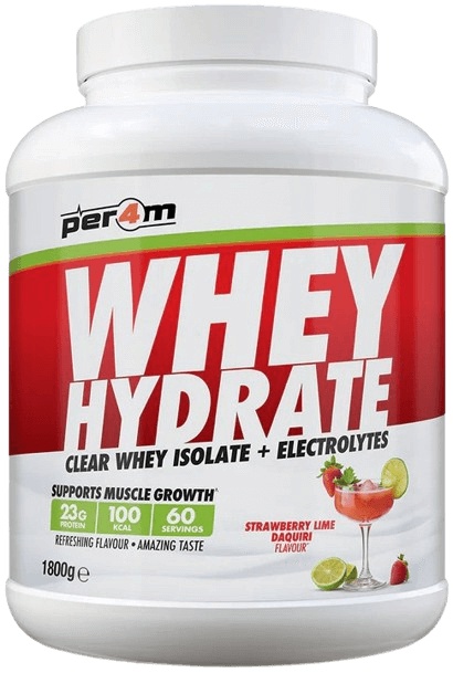 Per4m Clear Whey Isolate + Electrolytes 1800 g - jahoda/ limetka Daquiri