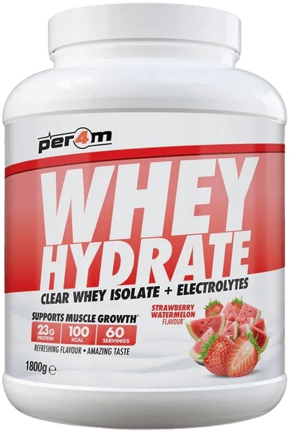 Per4m Clear Whey Isolate + Electrolytes 1800 g - jahoda/ meloun