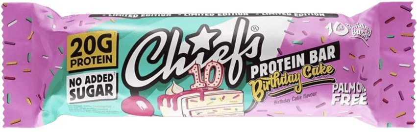 Chiefs Protein Bar 55 g - birthday cake