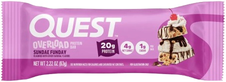 Quest Nutrition Overload Protein Bar 63 g - sundae funday