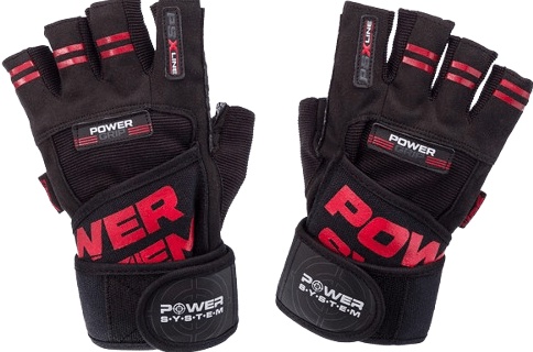 Power System Fitness rukavice POWER GRIP červená - XL