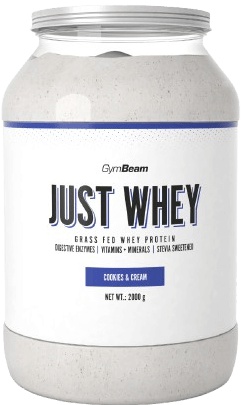 GymBeam Protein Just Whey 2000 g - cookies & cream