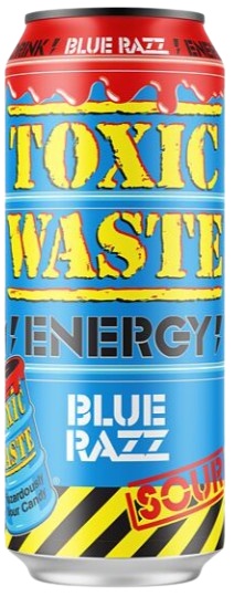 Toxic Waste energetický nápoj - modrá malina