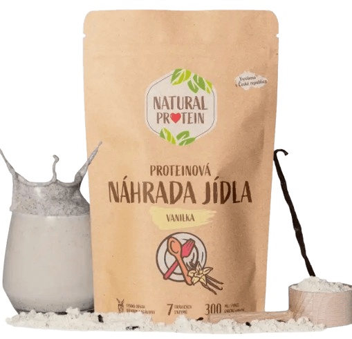 Natural Protein Proteinová náhrada jídla 350 g - Vanilka