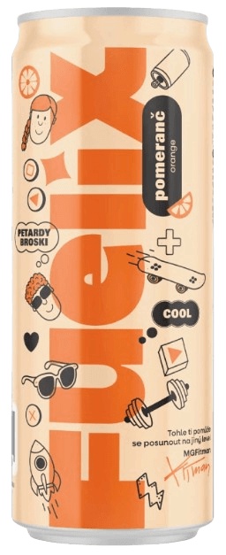 BrainMax BrainMarket x MGFitman FUELIX DRINK 250 ml - pomeranč