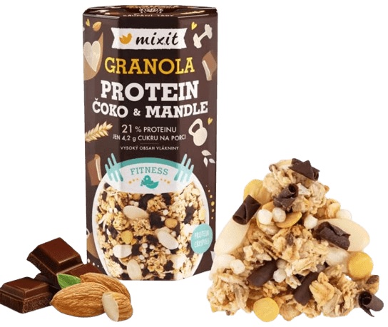 MIXIT Proteinová granola čoko a mandle 450 g