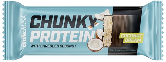 Biotech USA BioTechUSA Chunky Protein Bar 50 g - Coconut Dream