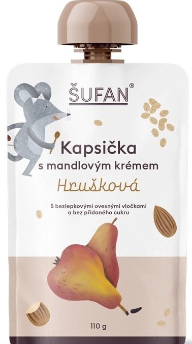 Šufan Kapsička s mandlovým krémem 110 g - Hrušková