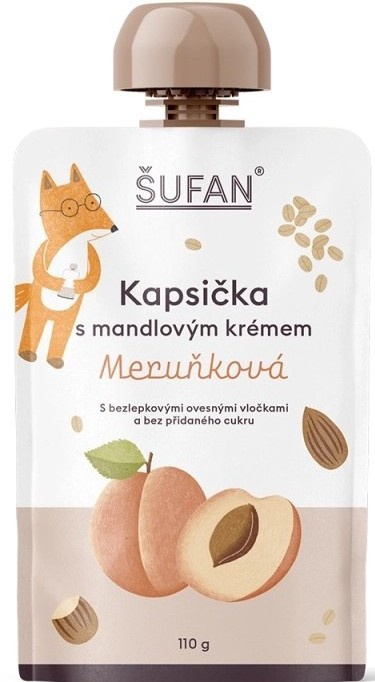 Šufan Kapsička s mandlovým krémem 110 g - Meruňková