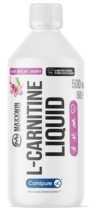 MAXXWIN L-Carnitine liquid 500 ml - višeň