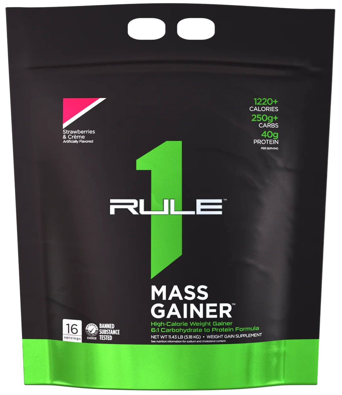 Rule 1 Mass gainer 5180 g - strawberries and creme