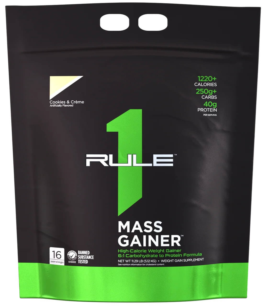 Rule 1 Mass gainer 5120 g - cookies and creme