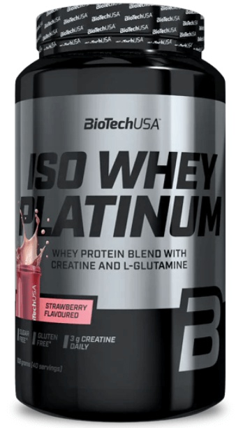 BiotechUSA Iso whey platinum 908 g - jahoda