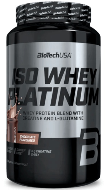 BiotechUSA Iso whey platinum 908 g - čokoláda