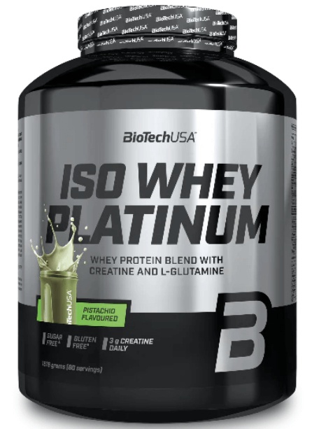 BiotechUSA Iso whey platinum 1816 g - pistácie