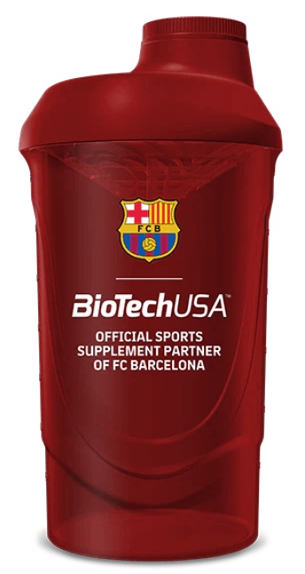 BioTechUSA FC Barcelona Shaker 700 ml - červená