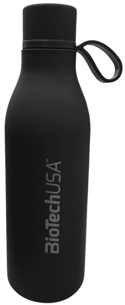 BiotechUSA Láhev z nerezové oceli 500 ml - černá