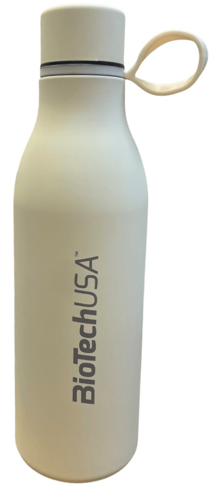 BiotechUSA Láhev z nerezové oceli 500 ml - smetanová