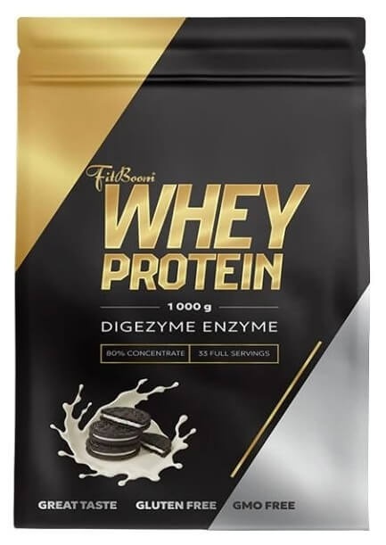 FitBoom Whey Protein 80 % 1000 g - cookies cream/oreo