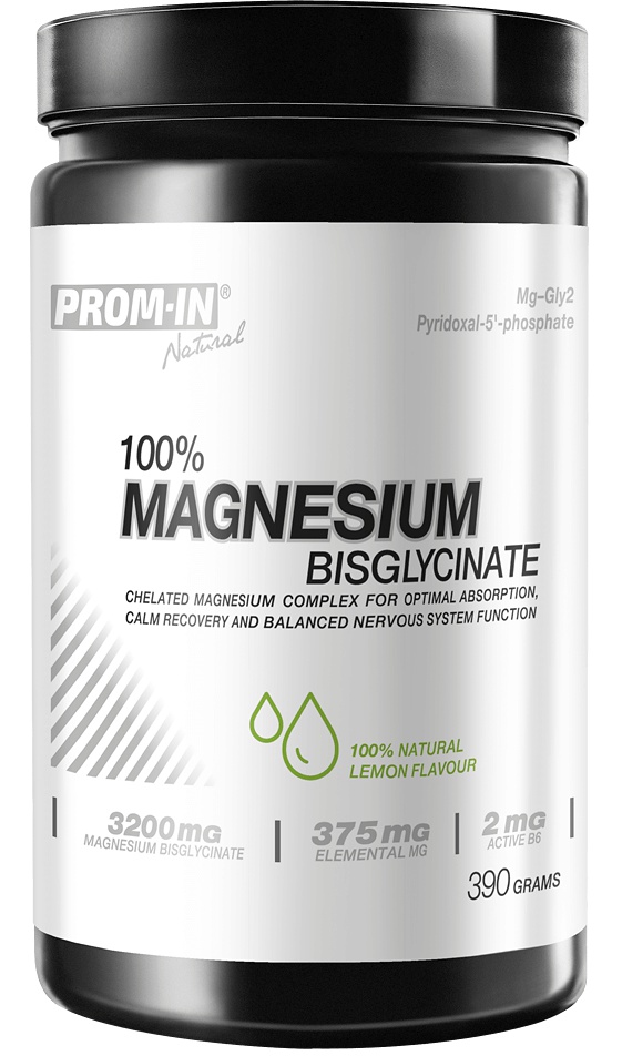 Prom-IN 100% Magnesium Bisglycinate, 390 g Citrón