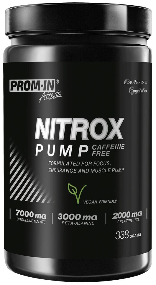 Prom-in Nitrox Pump Caffeine Free 338 g - malina/citron
