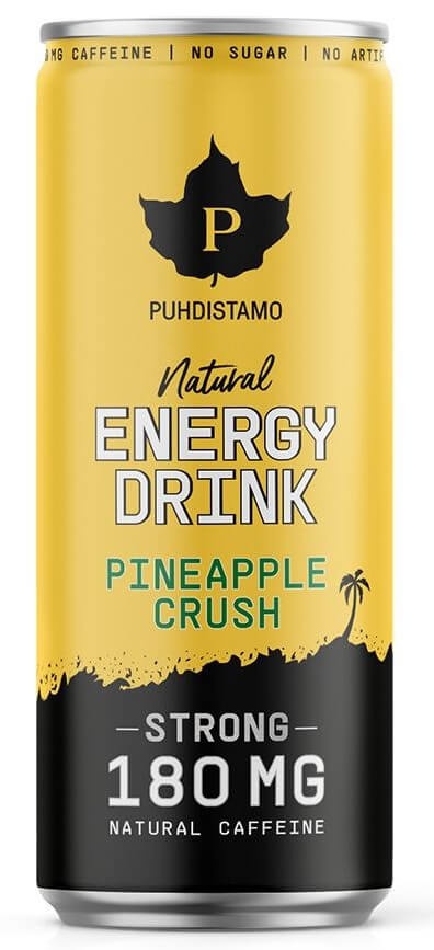 Puhdistamo Natural Energy Drink 330 ml - Pineapple Crush